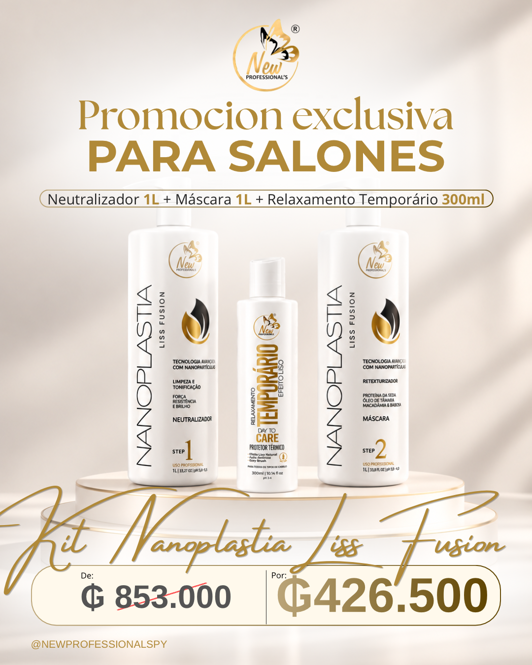 KIT NANOPLASTIA FUSION + PROTETOR TERMICO RELACHAMENTO TEMPORARIO de 851.000 por 426.500
