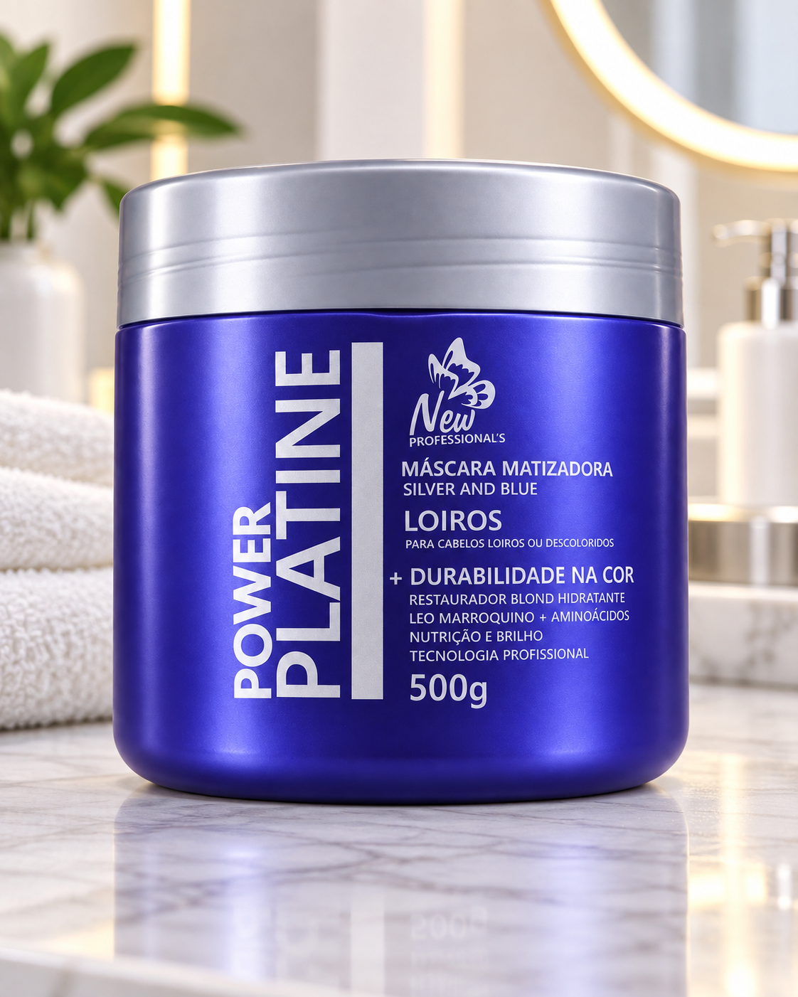 Mascara Matizadora Power Platine 500g