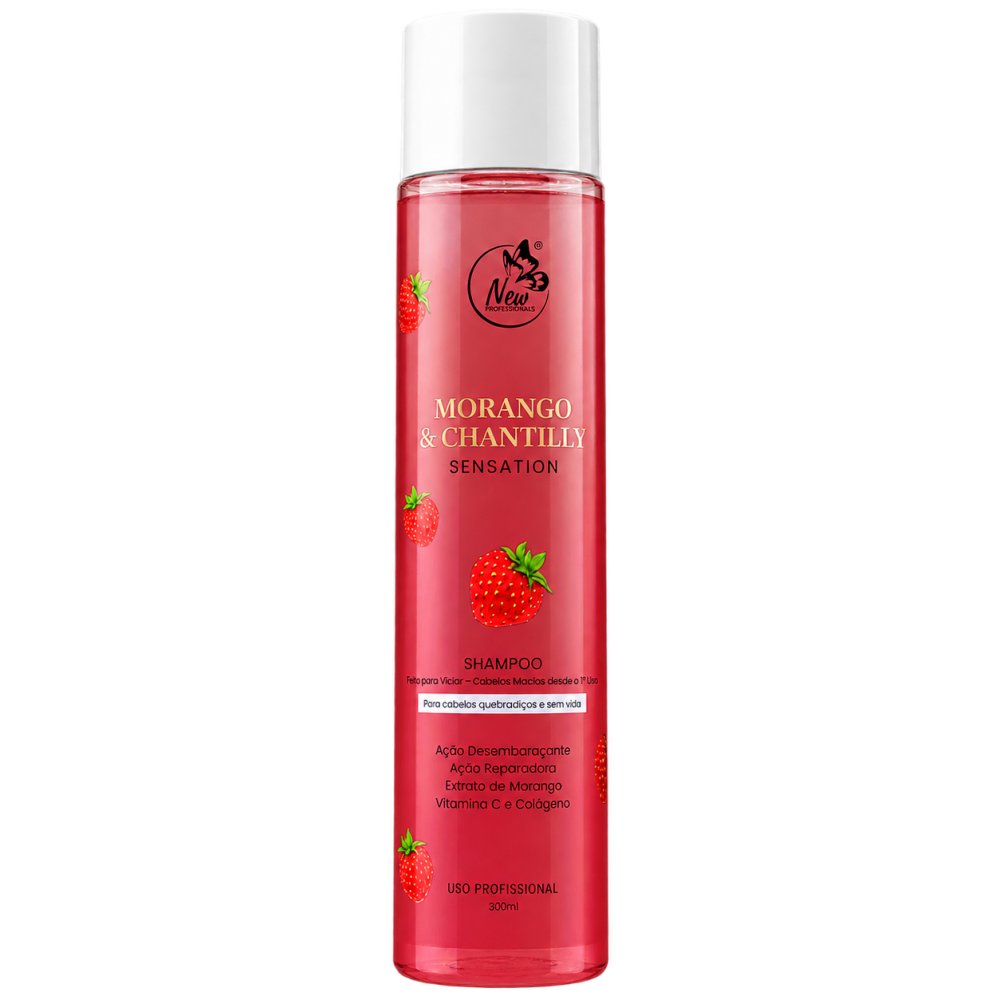 Shampoo Morango c/ Chantilly 300ml