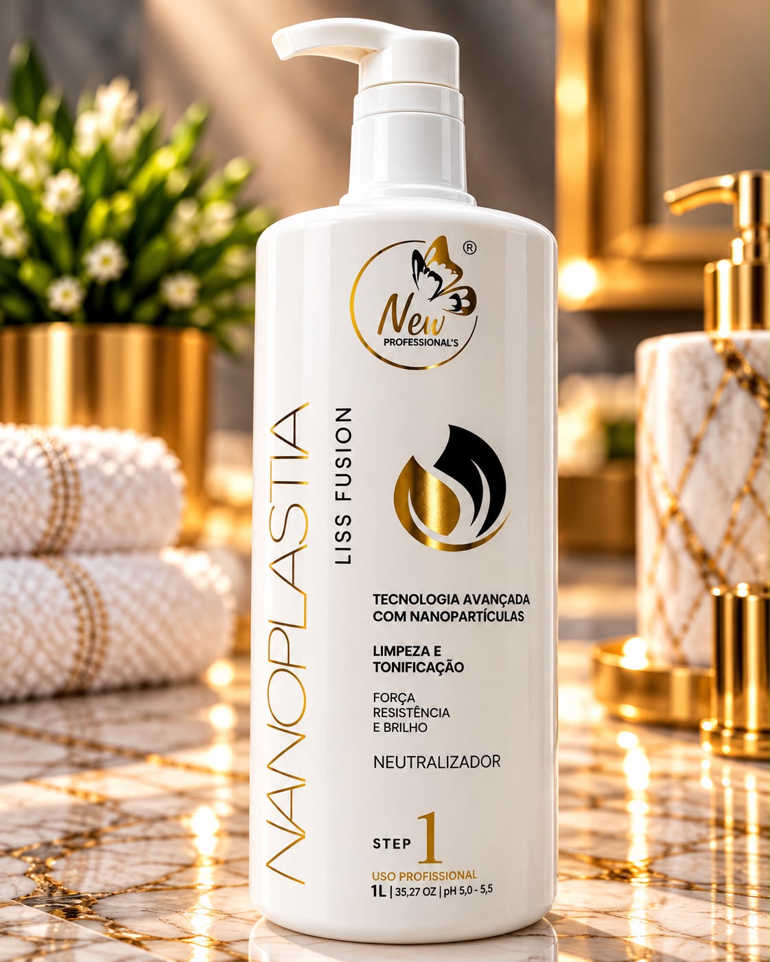 Shampoo Nanoplastia Liss Fusion Step1 (válvula) 1lt