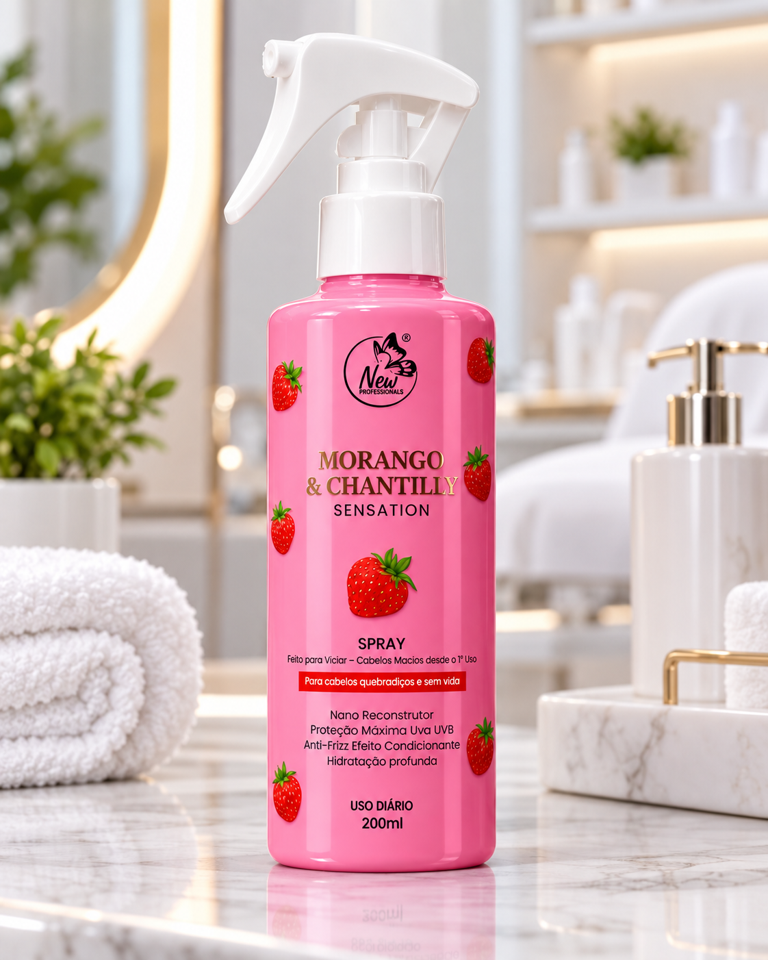 Spray Morango c/ Chantilly 200ml
